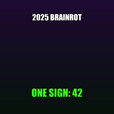 Brainrot sign