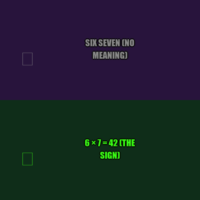 67 vs 42